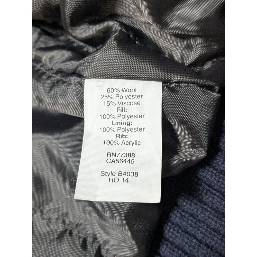 J. CREW Wool Varsity Letterman‎ Jacket Blue Gray - Women XS EUC - Picture 8 of 15